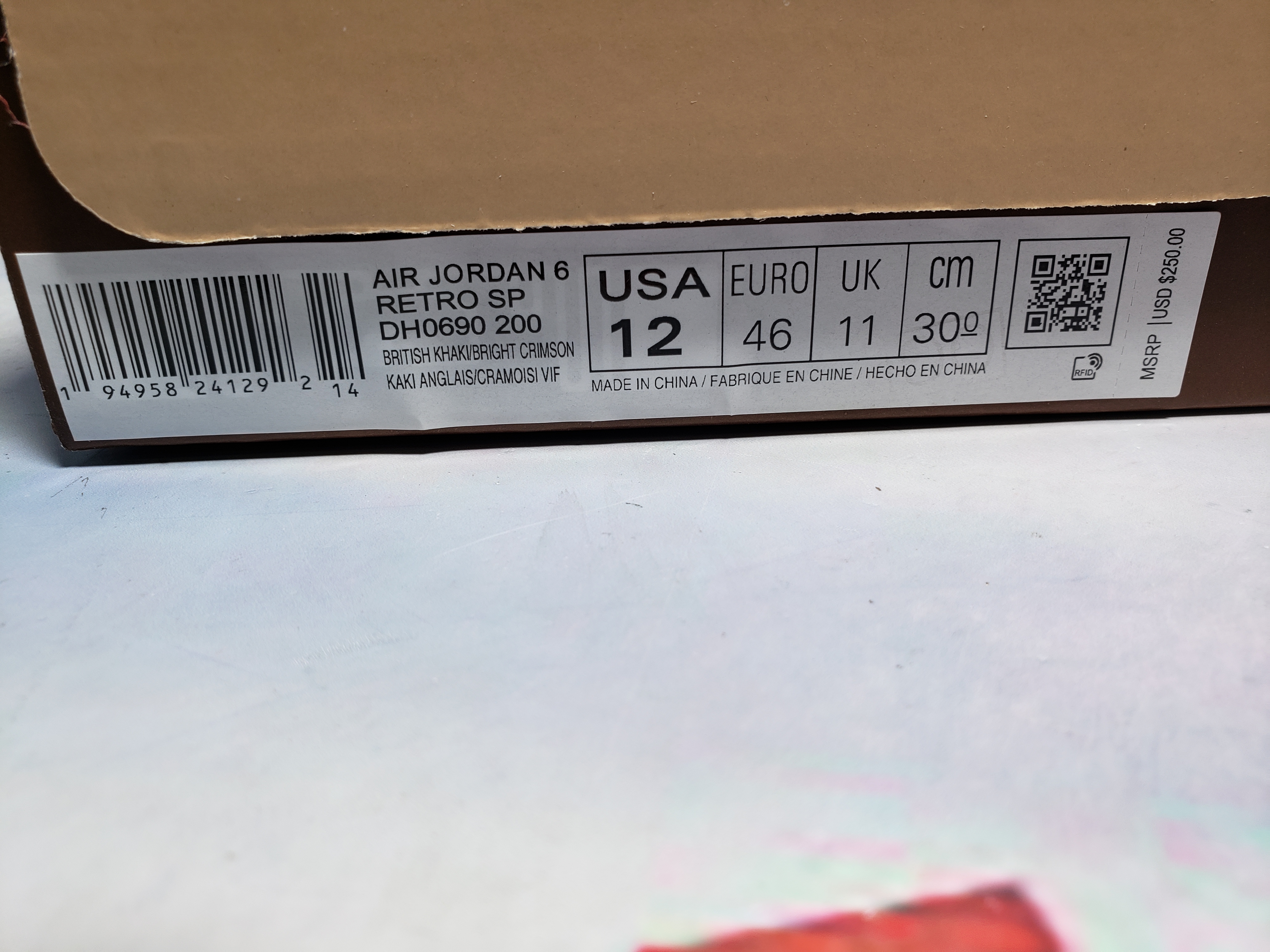 PKGoden Jordan 6 Retro Travis Scott British Khaki