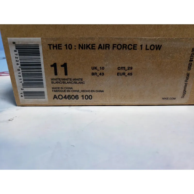 PKGoden Air Force 1 Low Off-White White