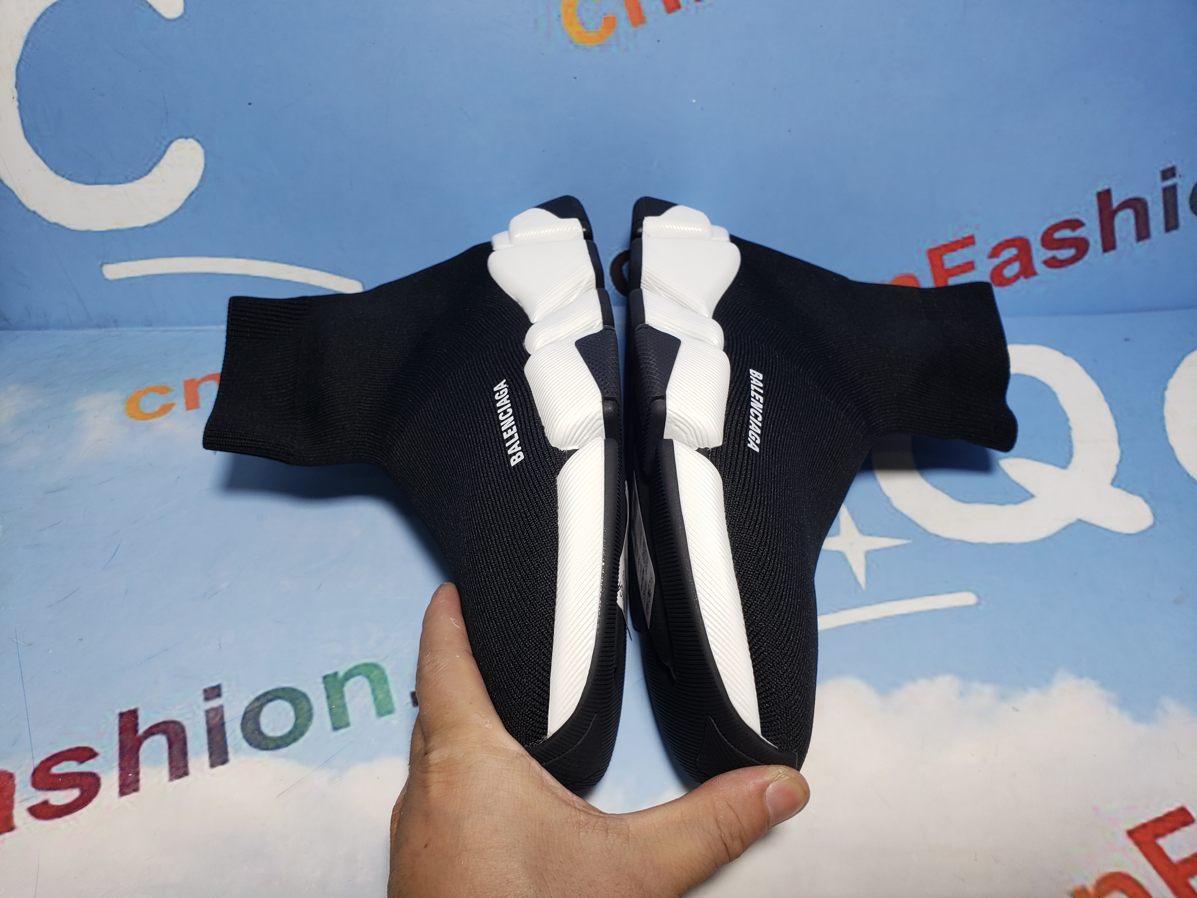 PKGoden Balenciaga Speed 2.0 Black White 617239W2DB21015