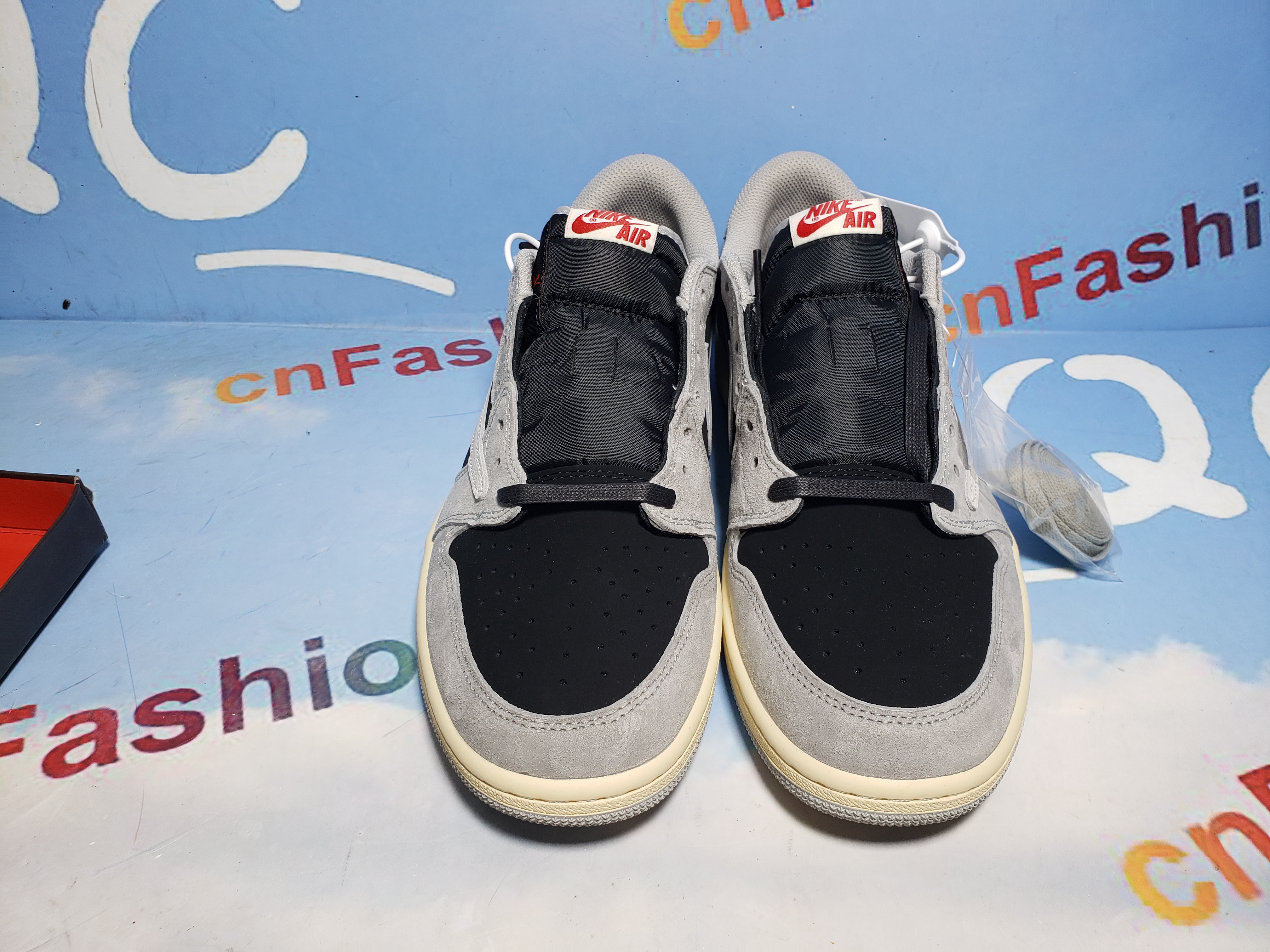 PKGoden Jordan 1 x Travis Scott Low White Grey Low Gang,DM7866-010