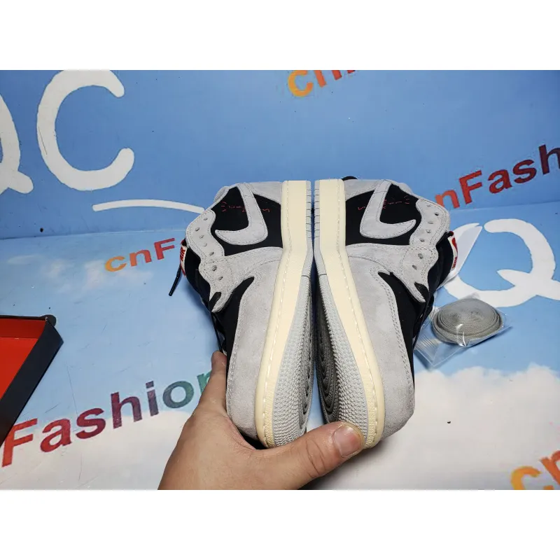 PKGoden Jordan 1 x Travis Scott Low White Grey Low Gang,DM7866-010