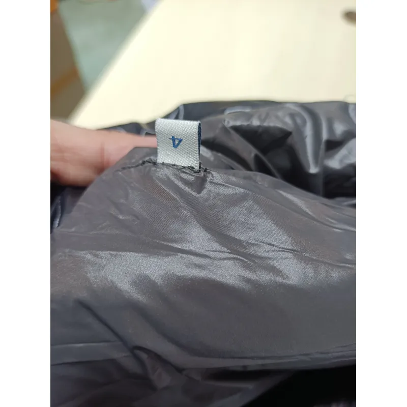 Moncler black flocking label top stand collar Vest Down Jacket