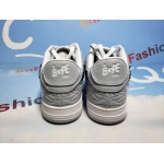 BMLin A Bathing Ape Bape Sta Low White Grey 1H70-191-002