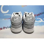 BMLin A Bathing Ape Bape Sta Low White Grey 1H70-191-002