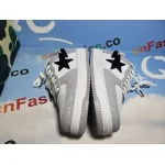 BMLin A Bathing Ape Bape Sta Low White Grey 1H70-191-002