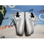 BMLin A Bathing Ape Bape Sta Low White Grey 1H70-191-002
