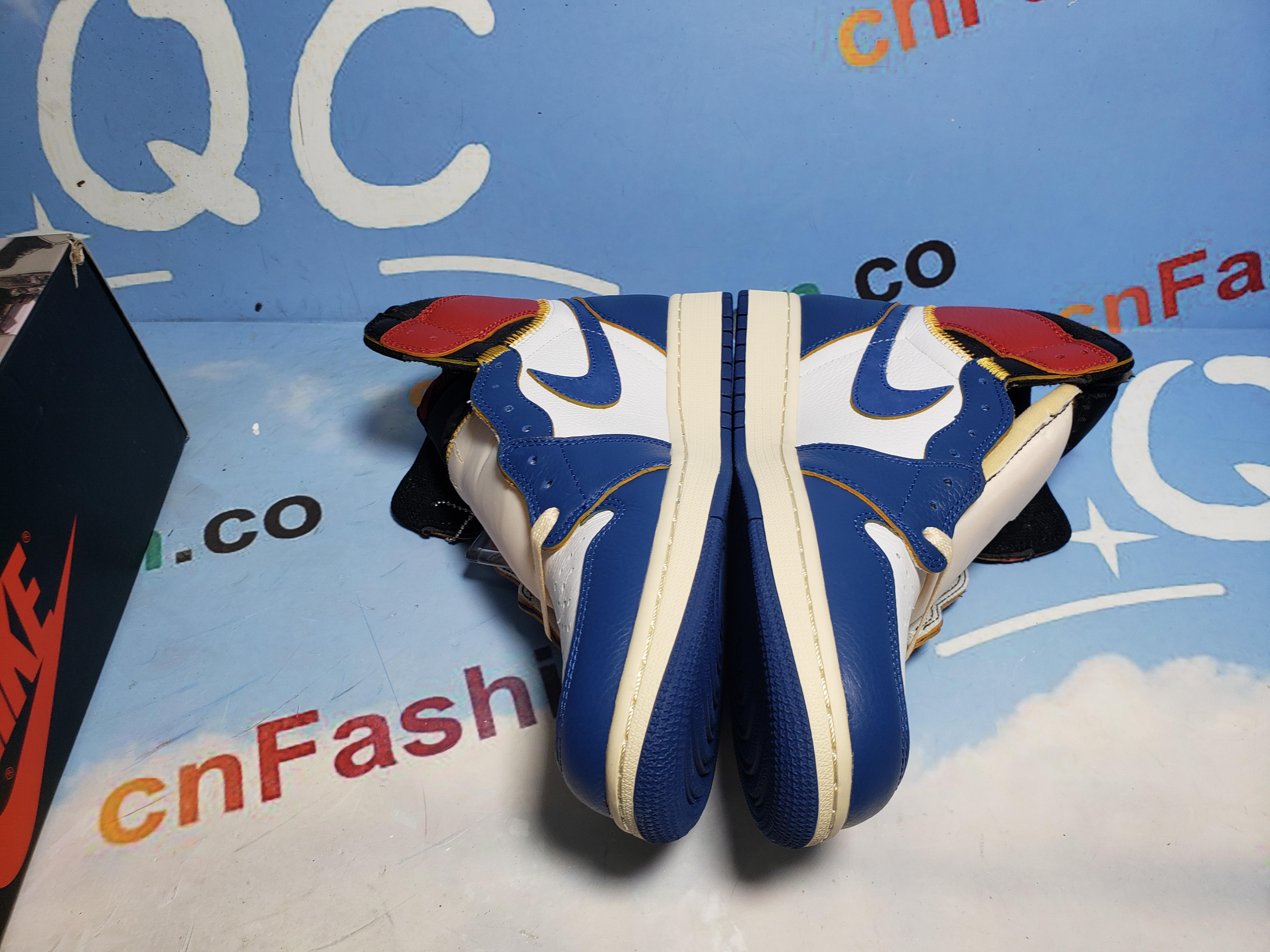 PKGoden Air Jordan 1 Retro High Union Los Angeles Blue Toe