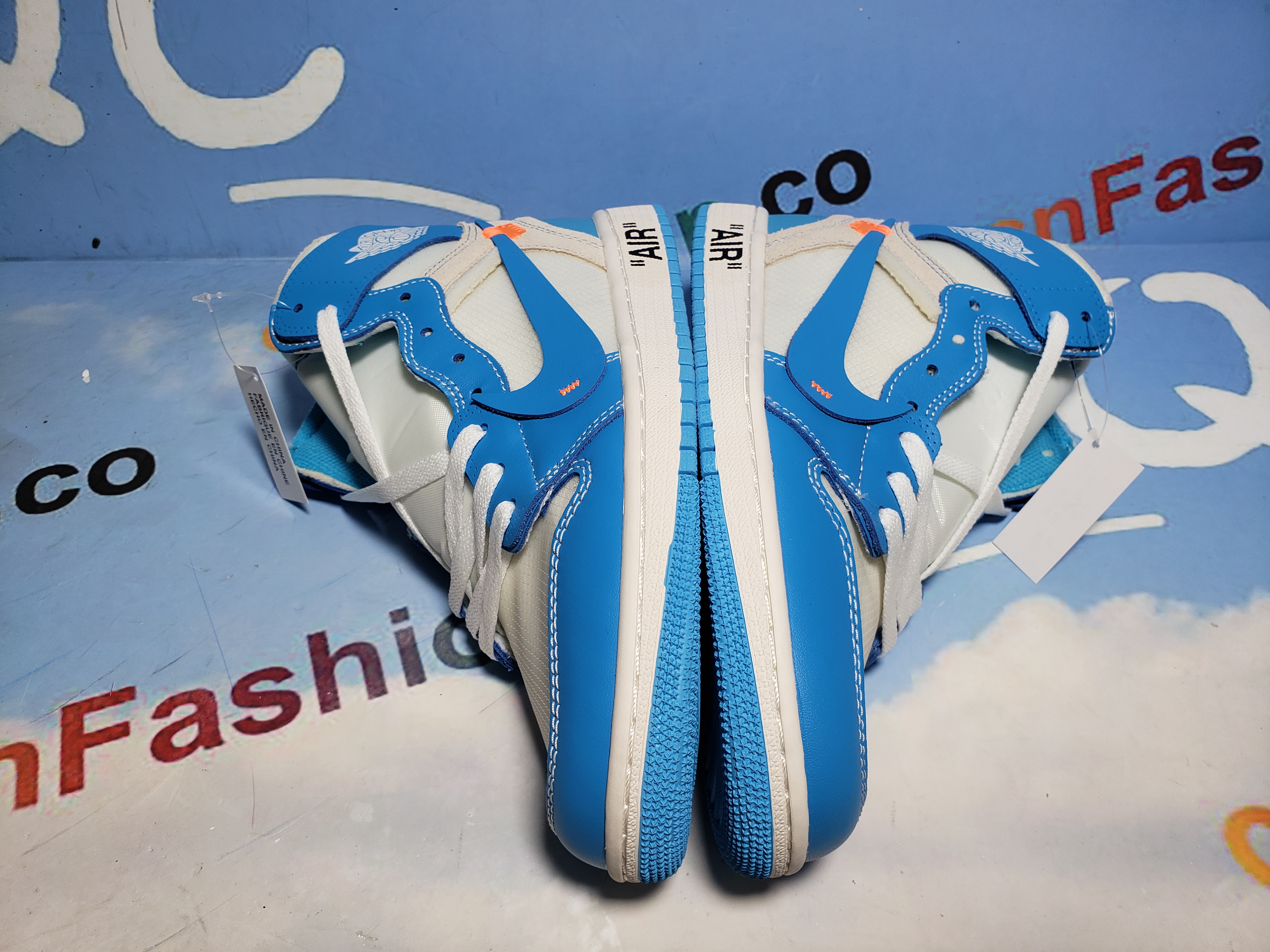 PKGoden Jordan 1 Retro High Off-White University Blue