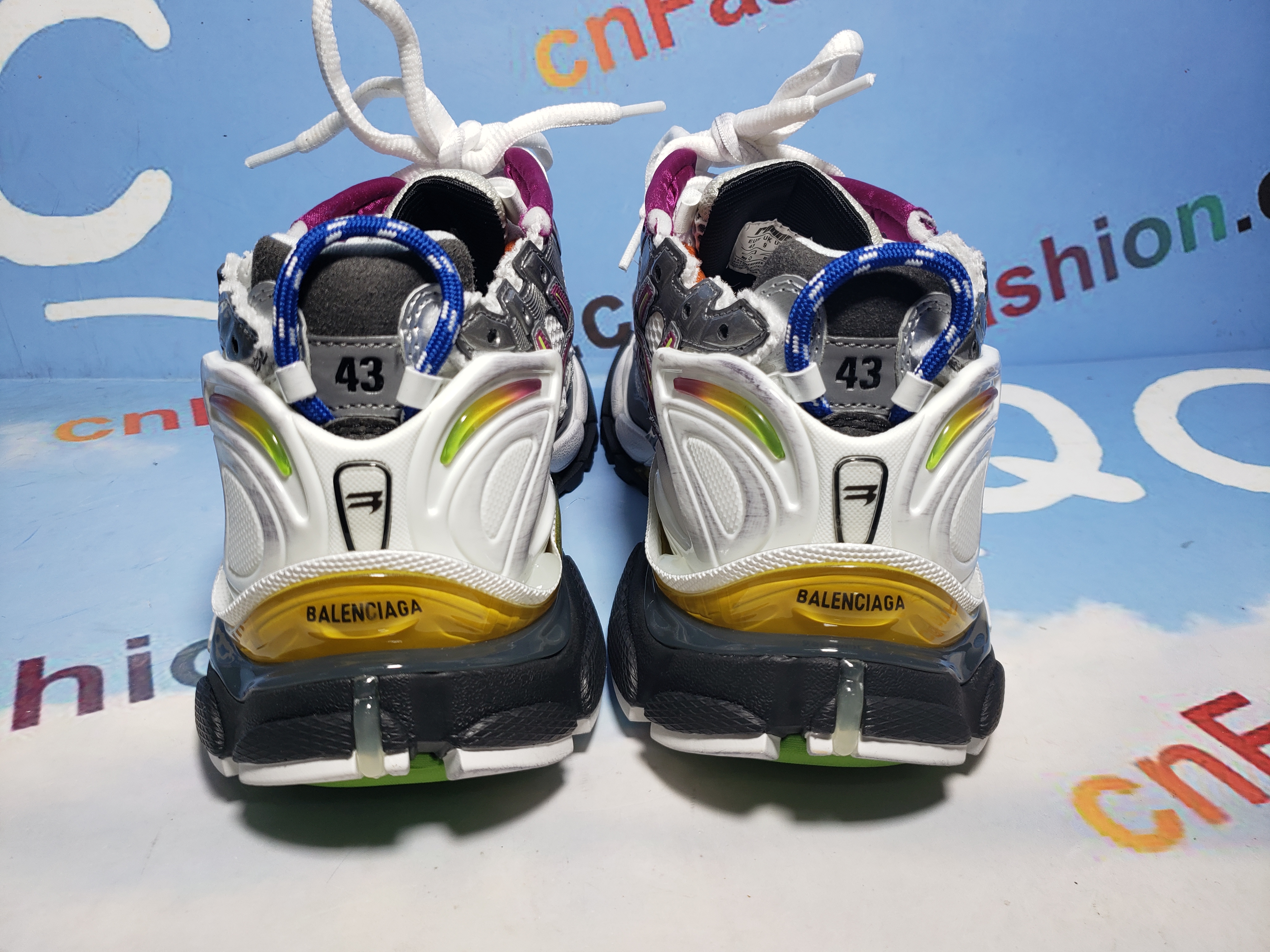 PKGoden Balenciaga 7th Runner Silver Purple 677403W3RB68123