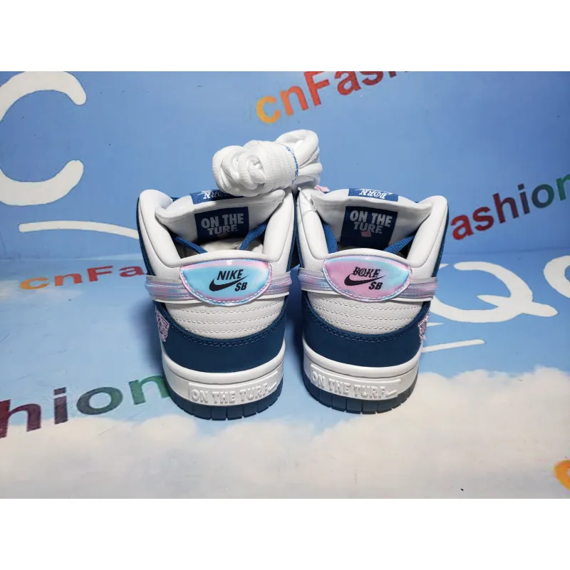 PKGoden SB Dunk Low Blue White Born Raised,FN7819-400