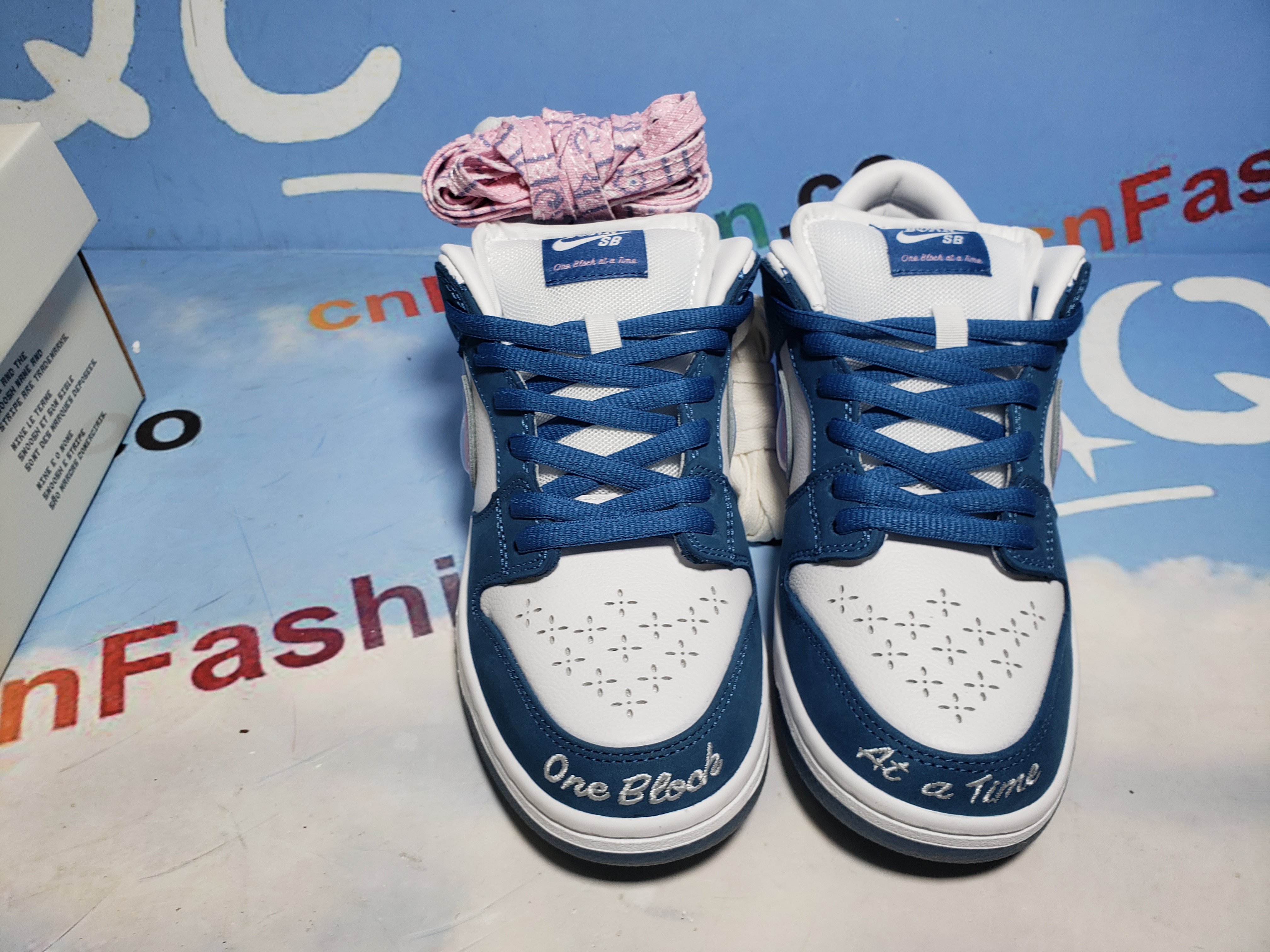 PKGoden SB Dunk Low Blue White Born Raised,FN7819-400