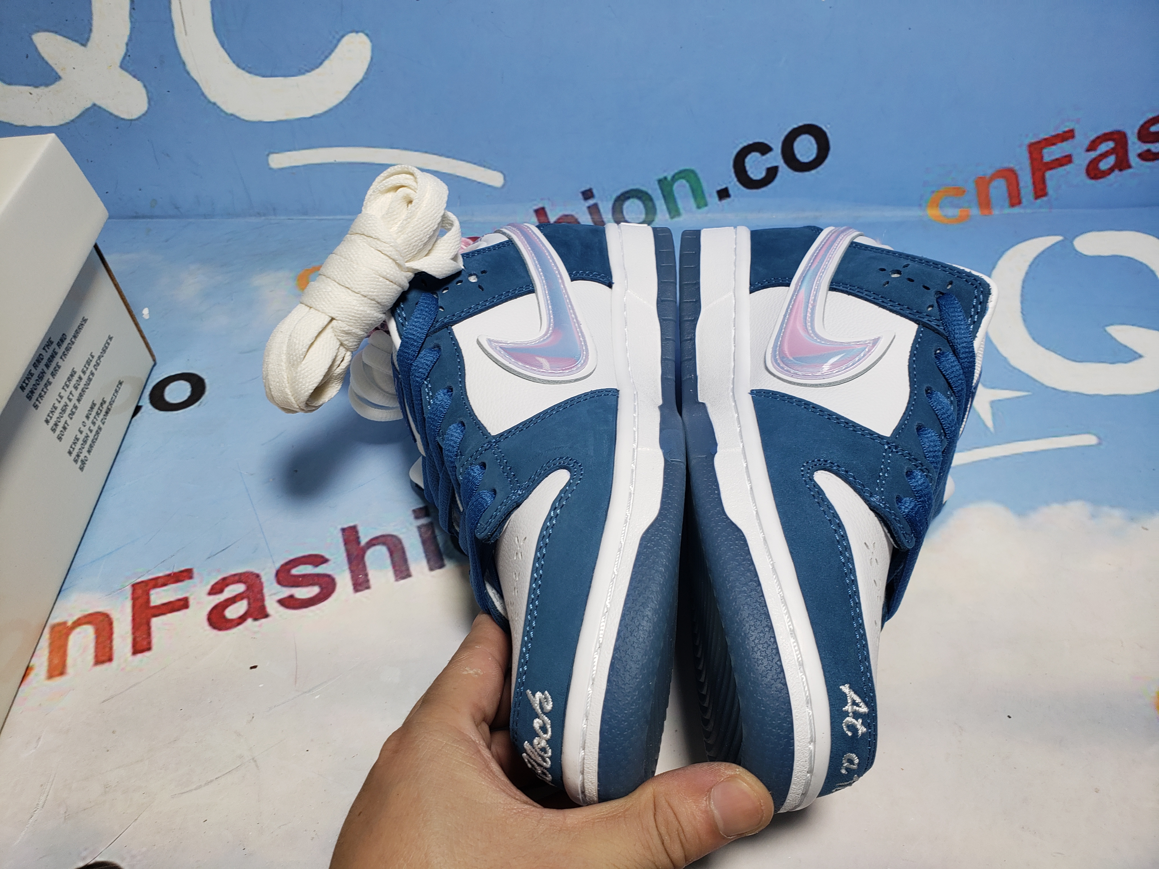 PKGoden SB Dunk Low Blue White Born Raised,FN7819-400