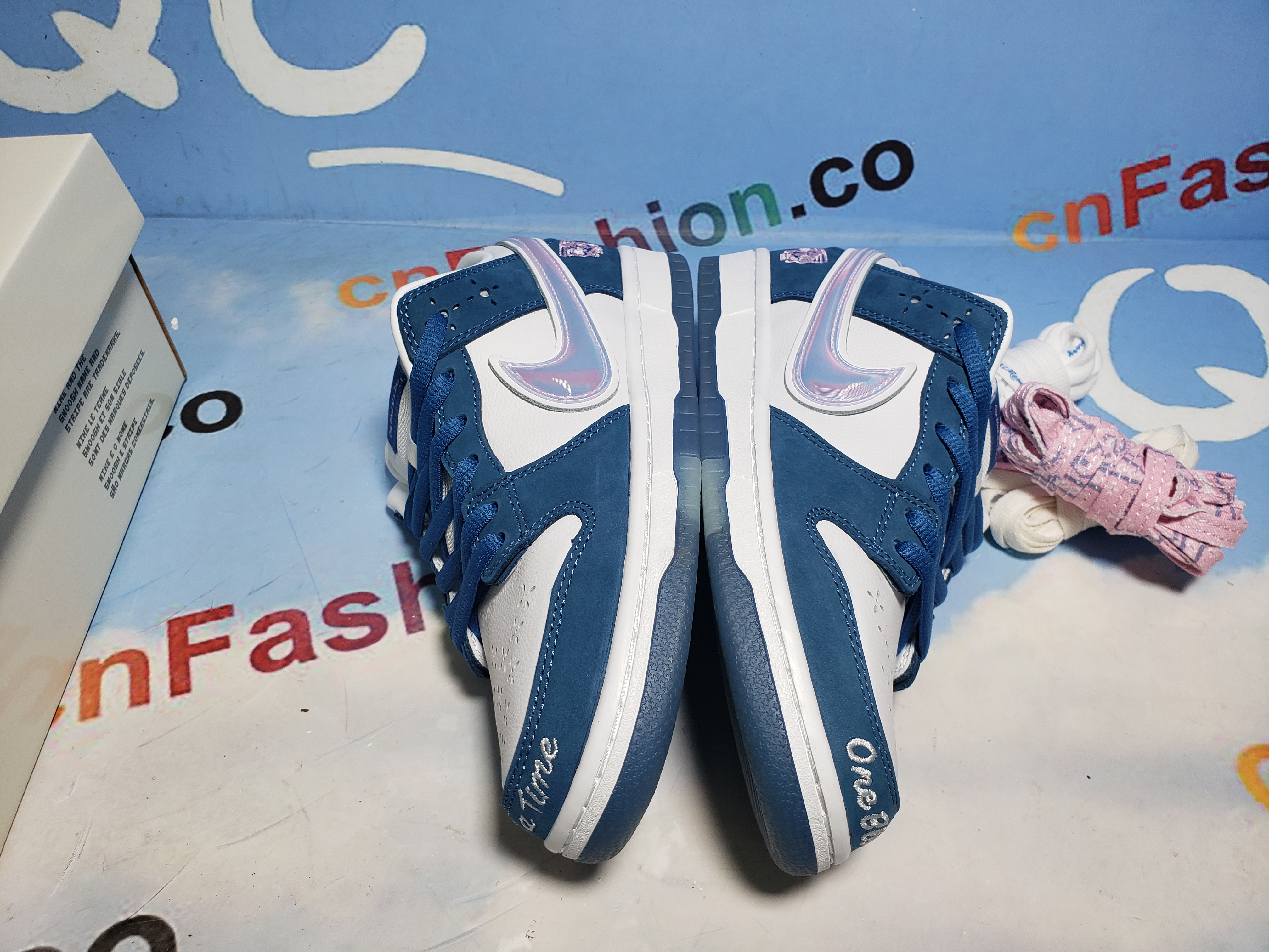 PKGoden SB Dunk Low Blue White Born Raised,FN7819-400