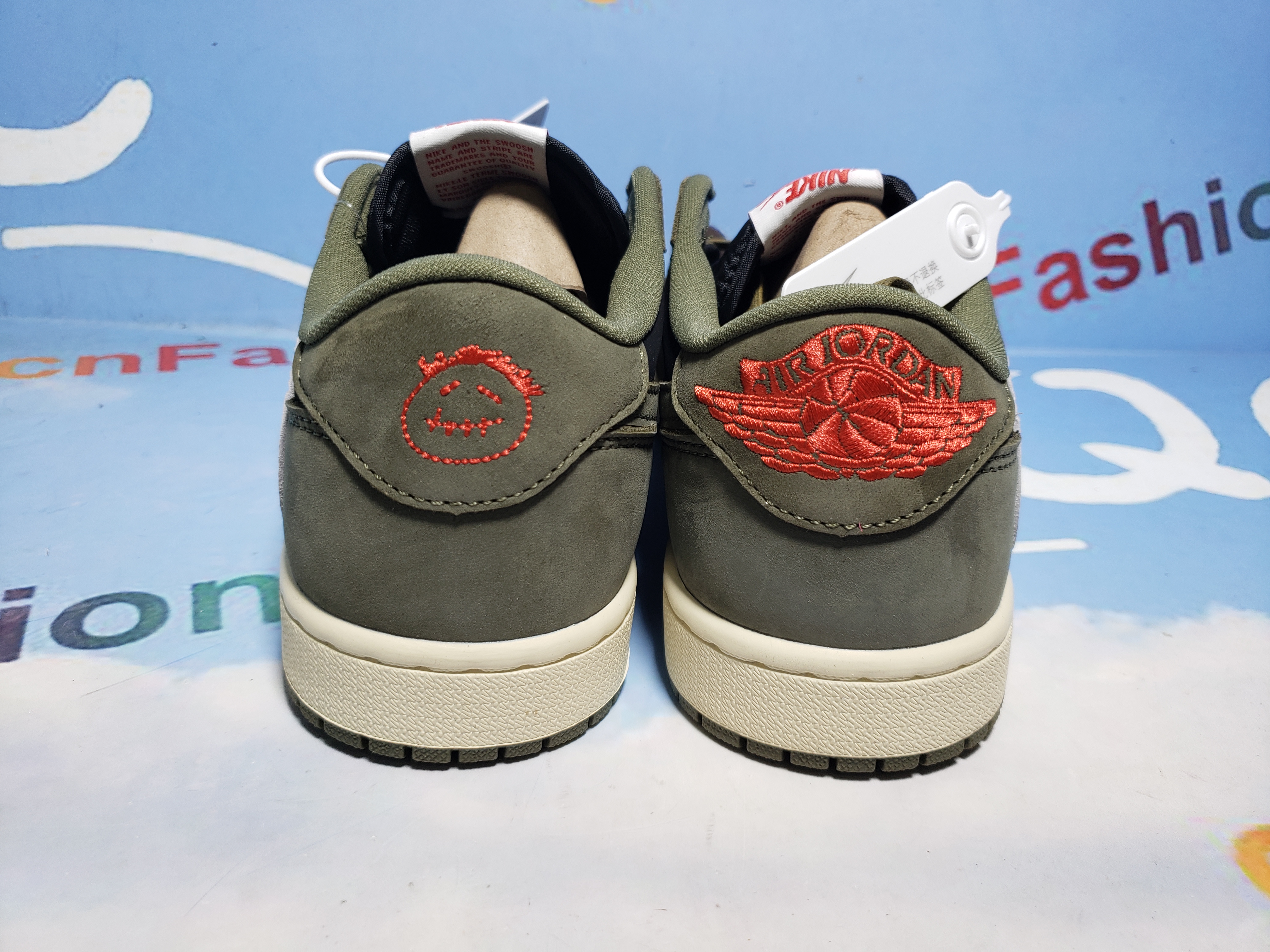 PKGoden Air Jordan 1 Travis Scott x Low olive