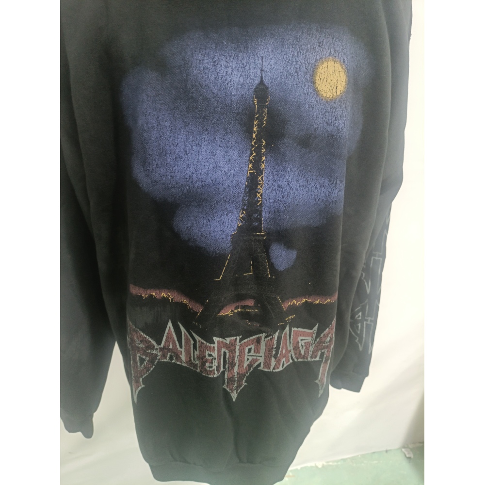 Balenciaga hoodie black,hltn43