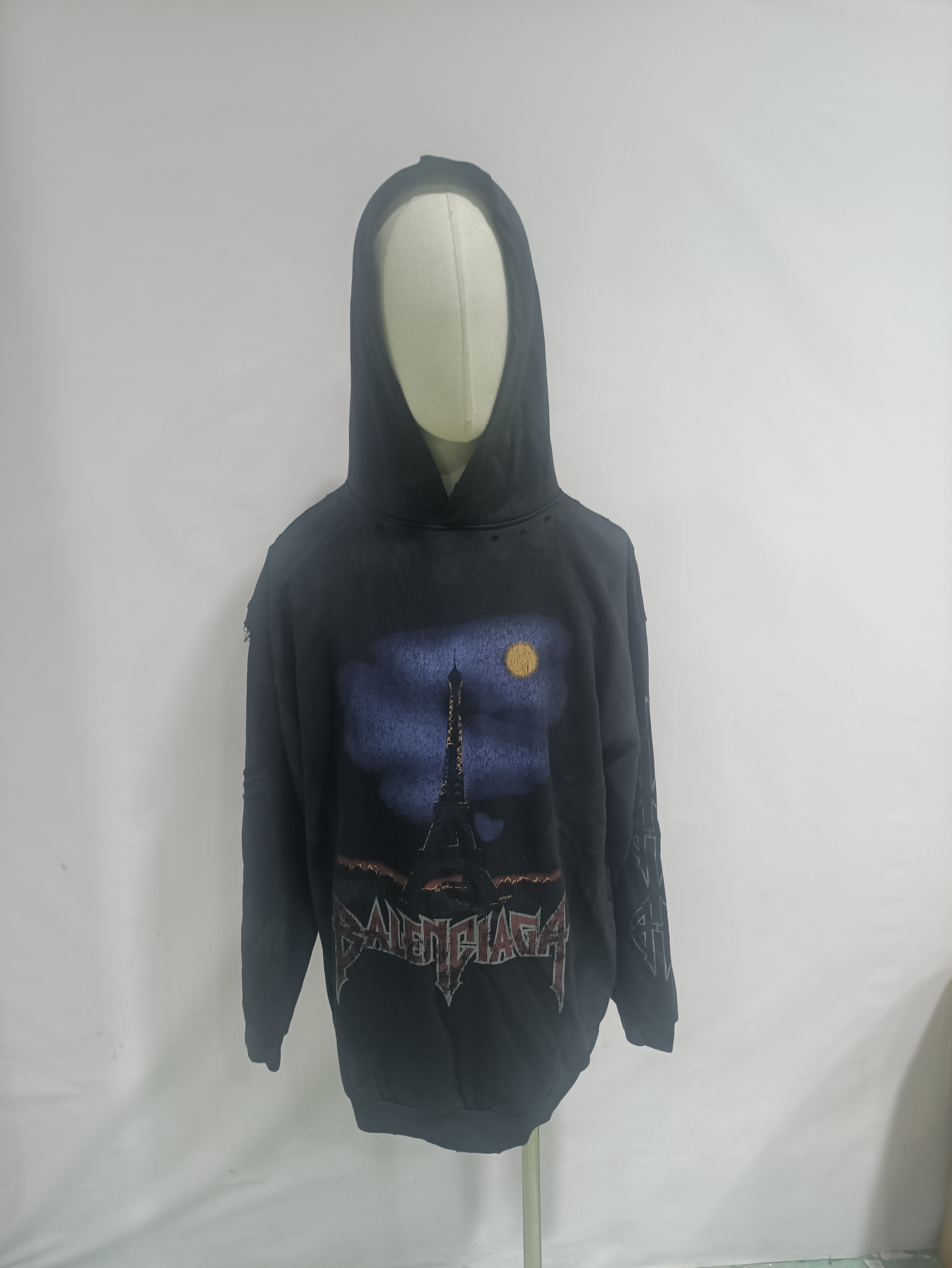 Balenciaga hoodie black,hltn43