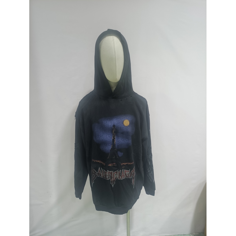 Balenciaga hoodie black,hltn43