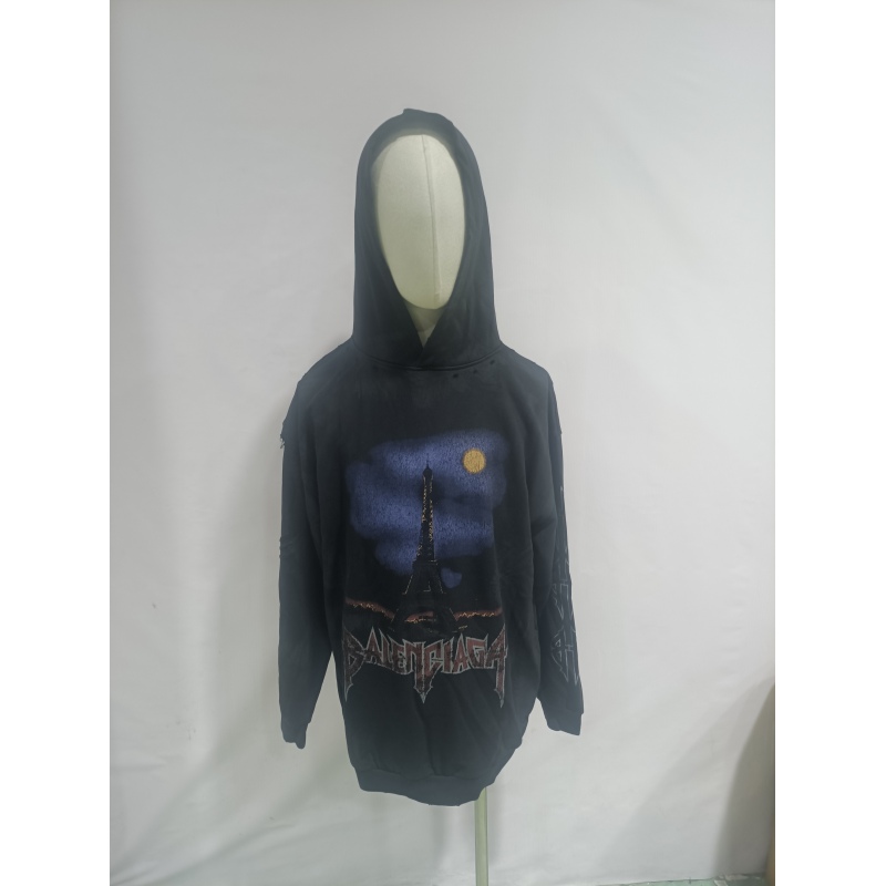 Balenciaga hoodie black,hltn43