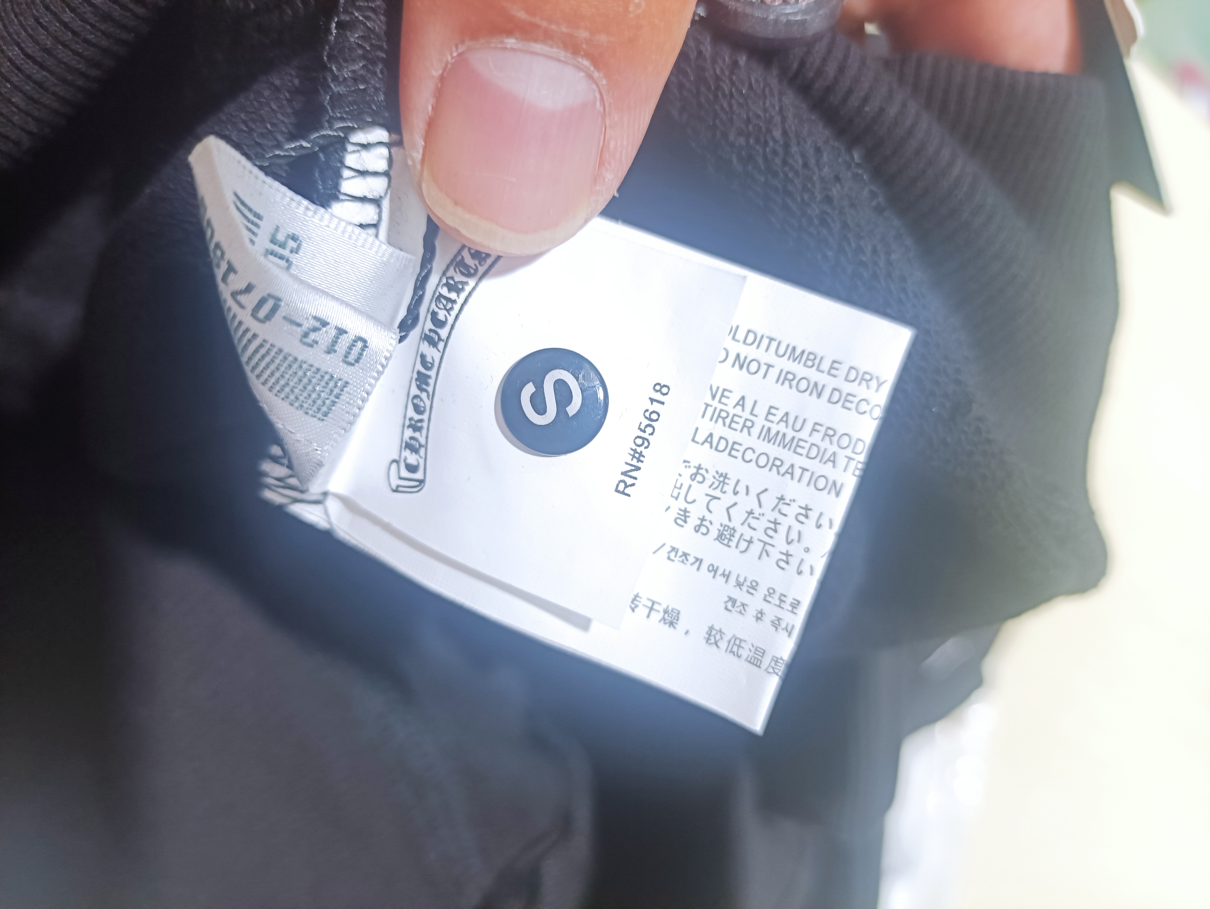 Chrome Hearts red patch zipper Hoodie