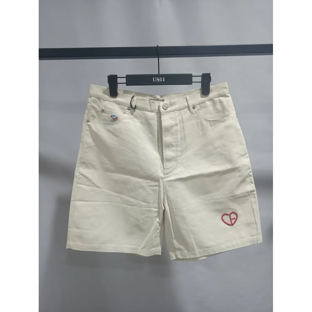 Dior 24ss heart embroidered Short Pants 2