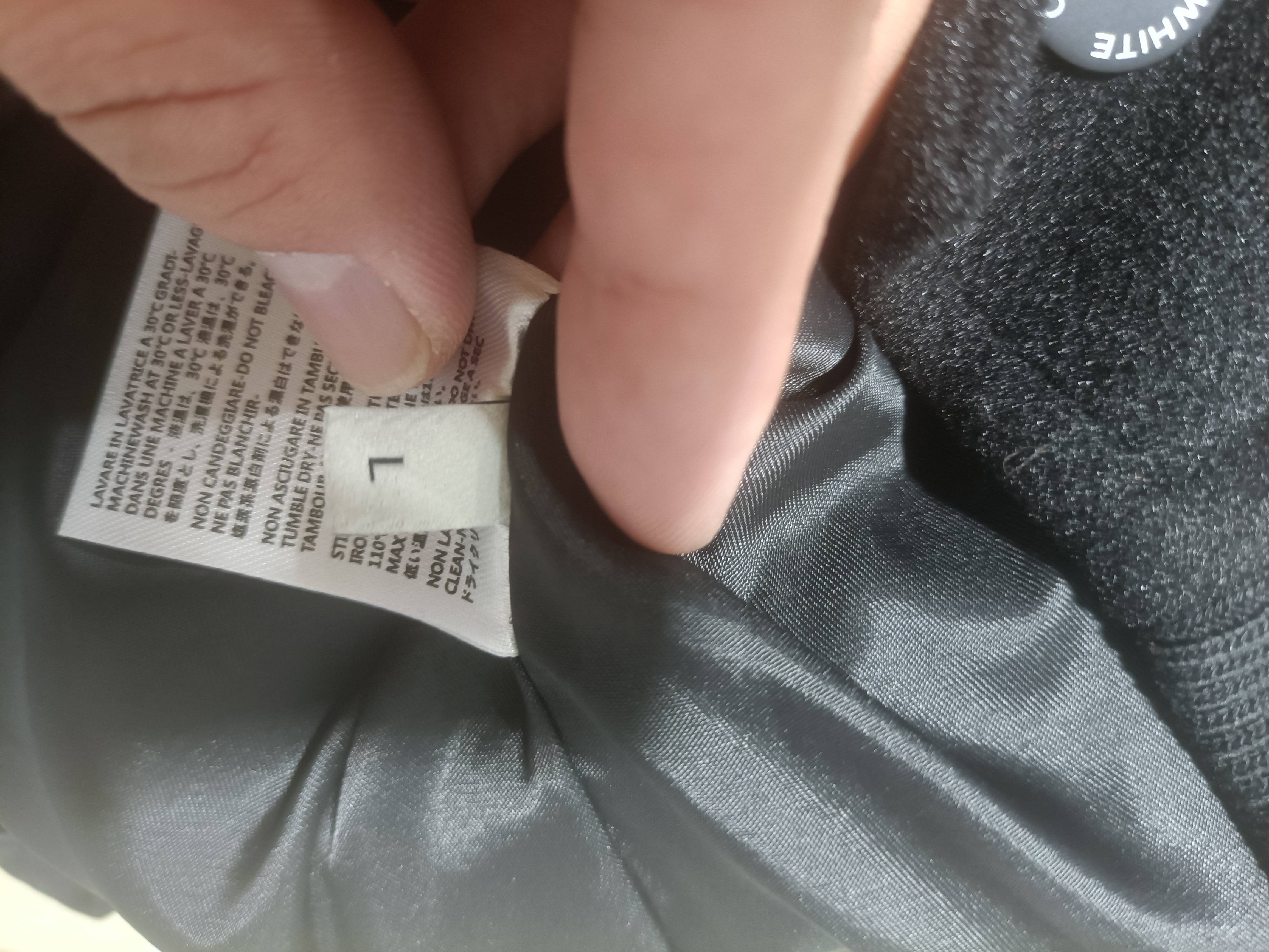 Off White Jacket Heavy Industry Embroidery with Cotton Clip，S008