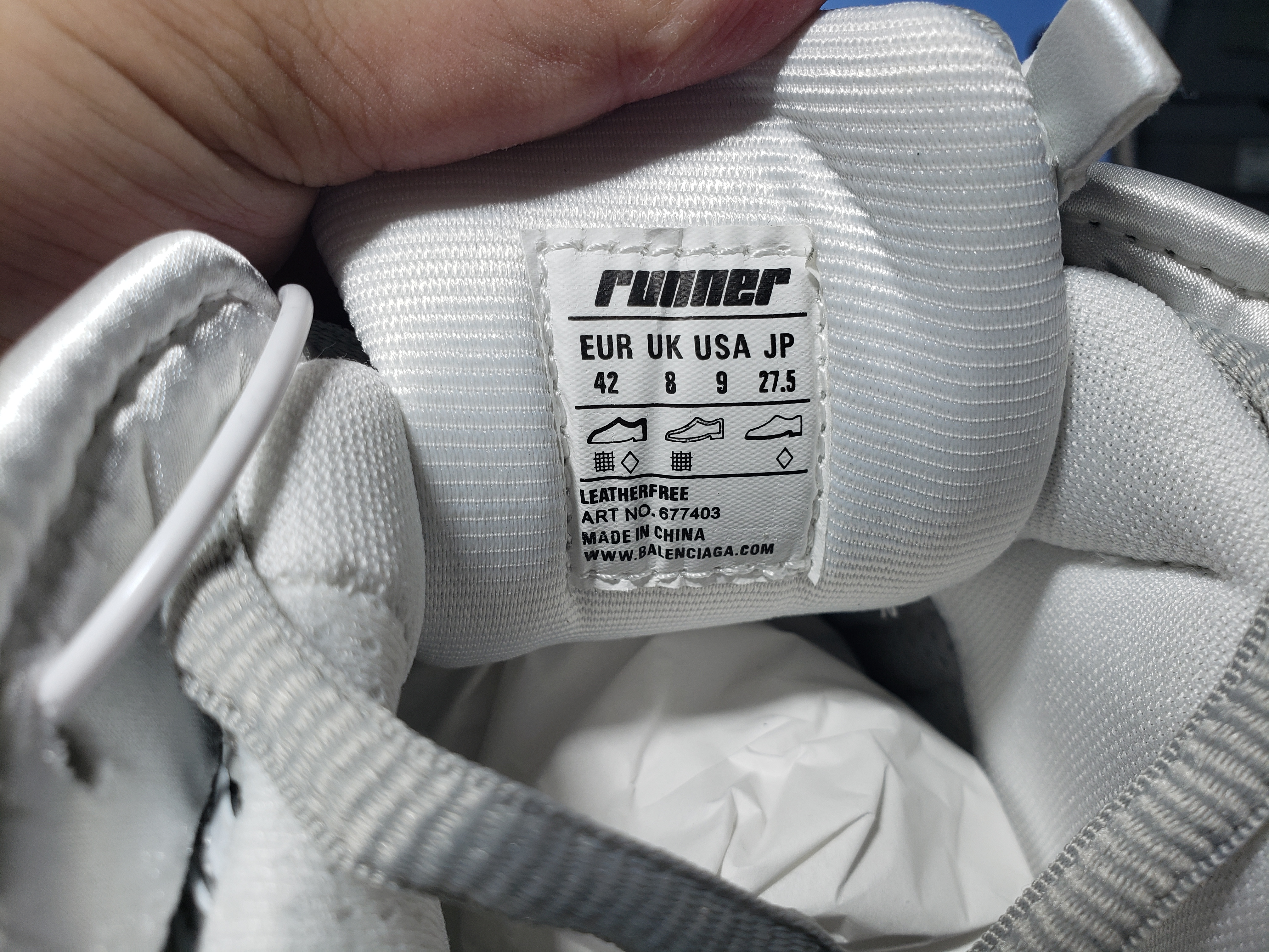 PKGoden Balenciaga 7th Runner Mi Light Blue 677402 W3RB2 8100