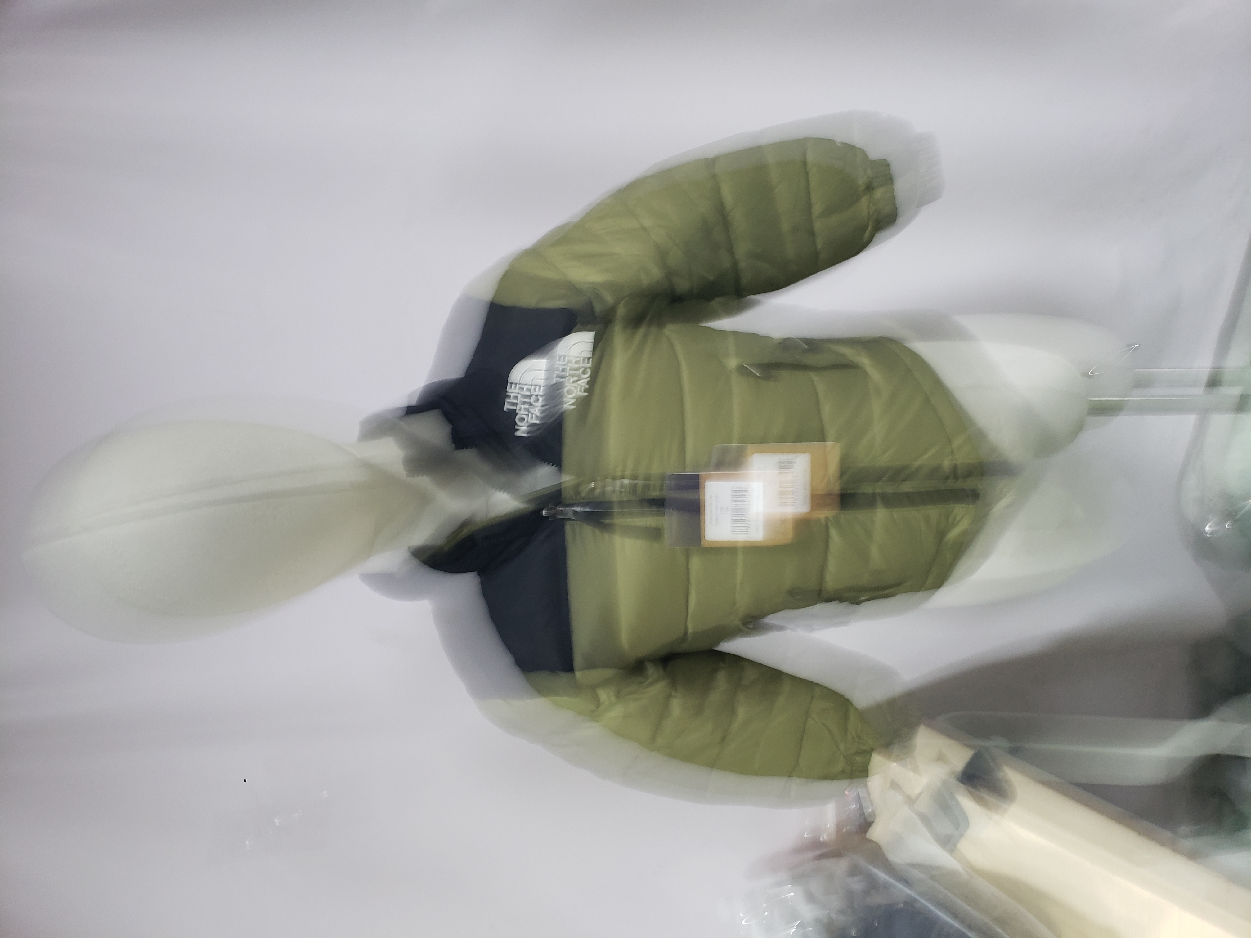 Kids The North Face Black and Blackish Mustard Green