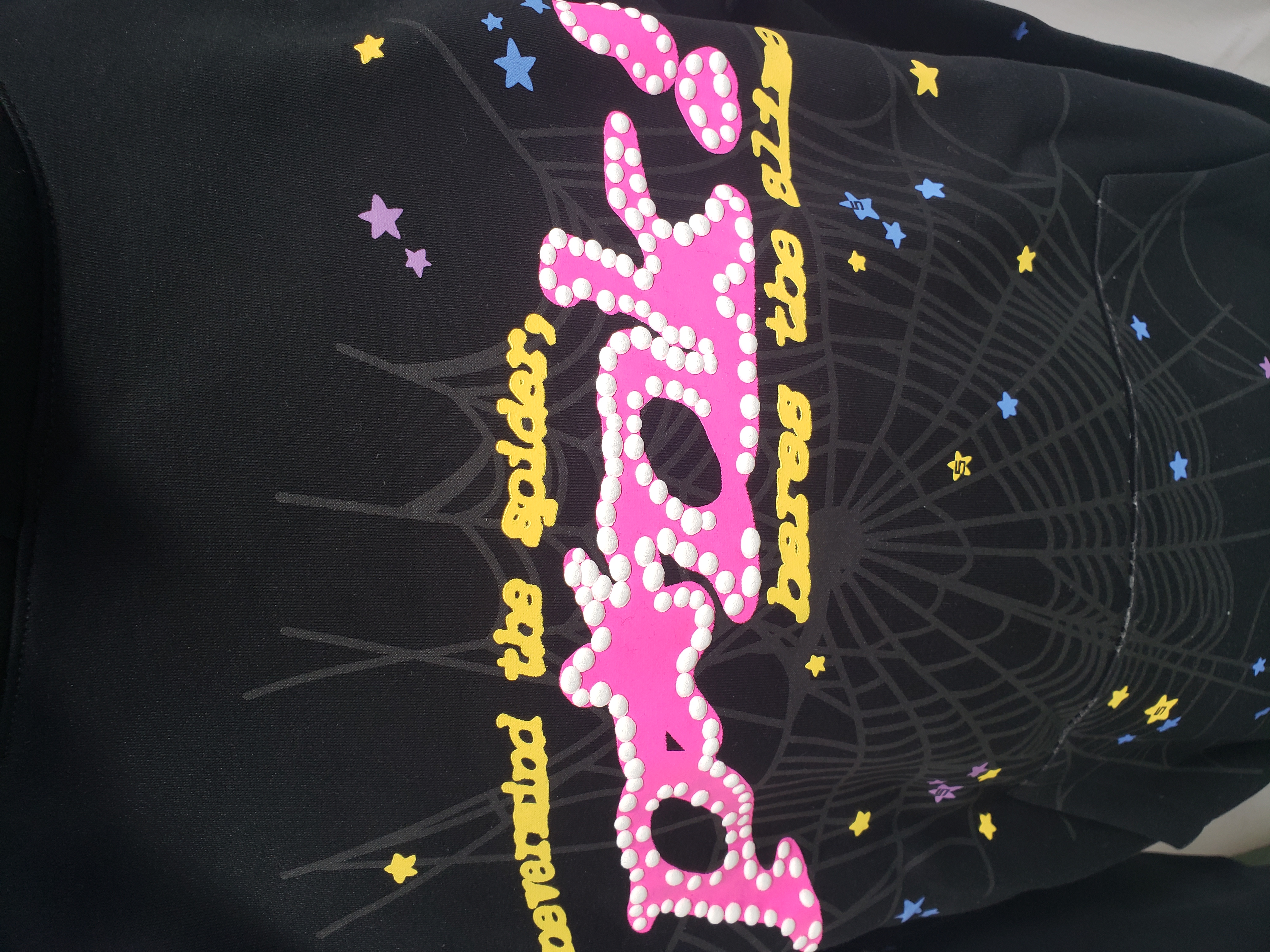 SP5DER Young Thug Black Punk Hoodie