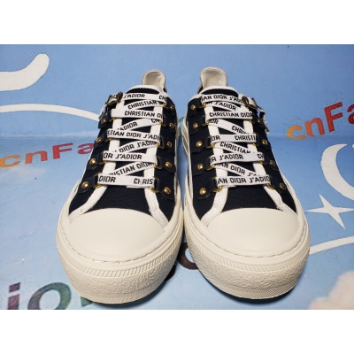 PKGoden Dior Oblique Printed Fashion Board Shoes New Canvas Black 02