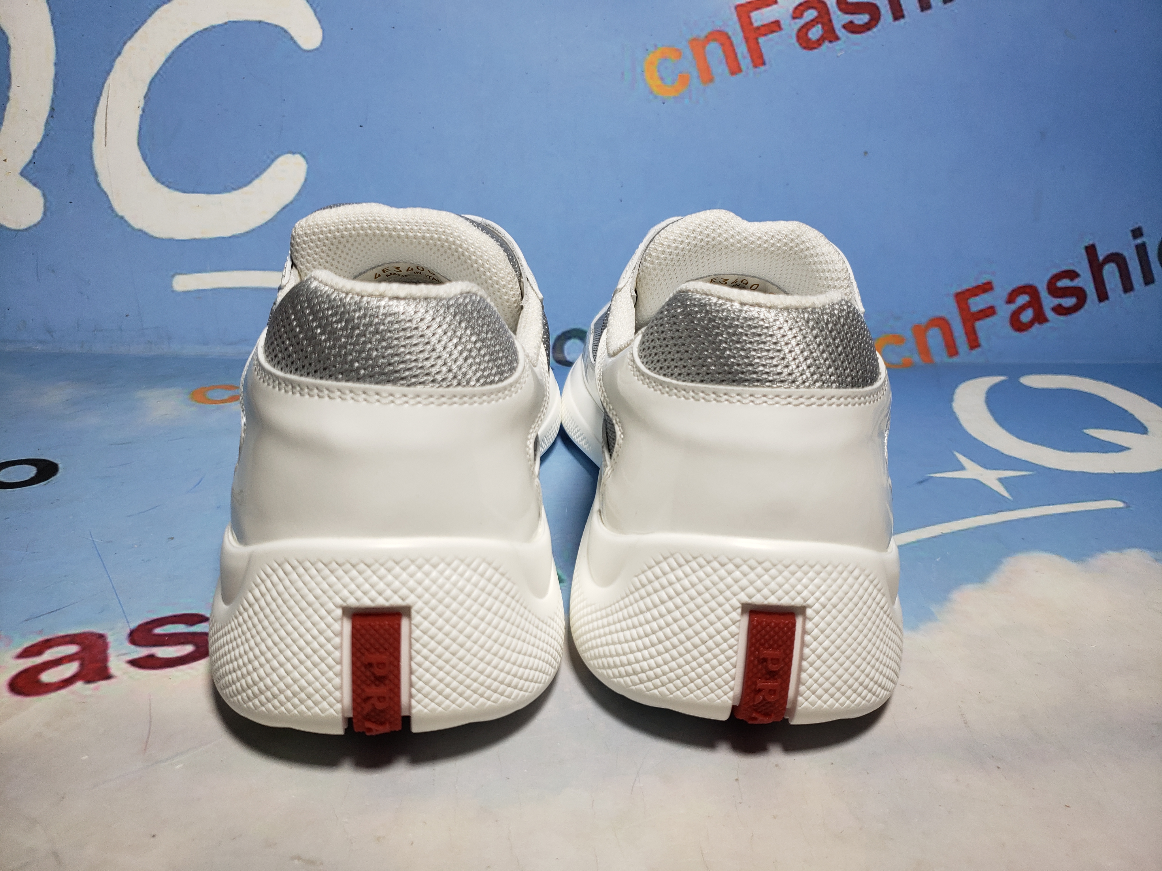 PKGoden Prada White Silver