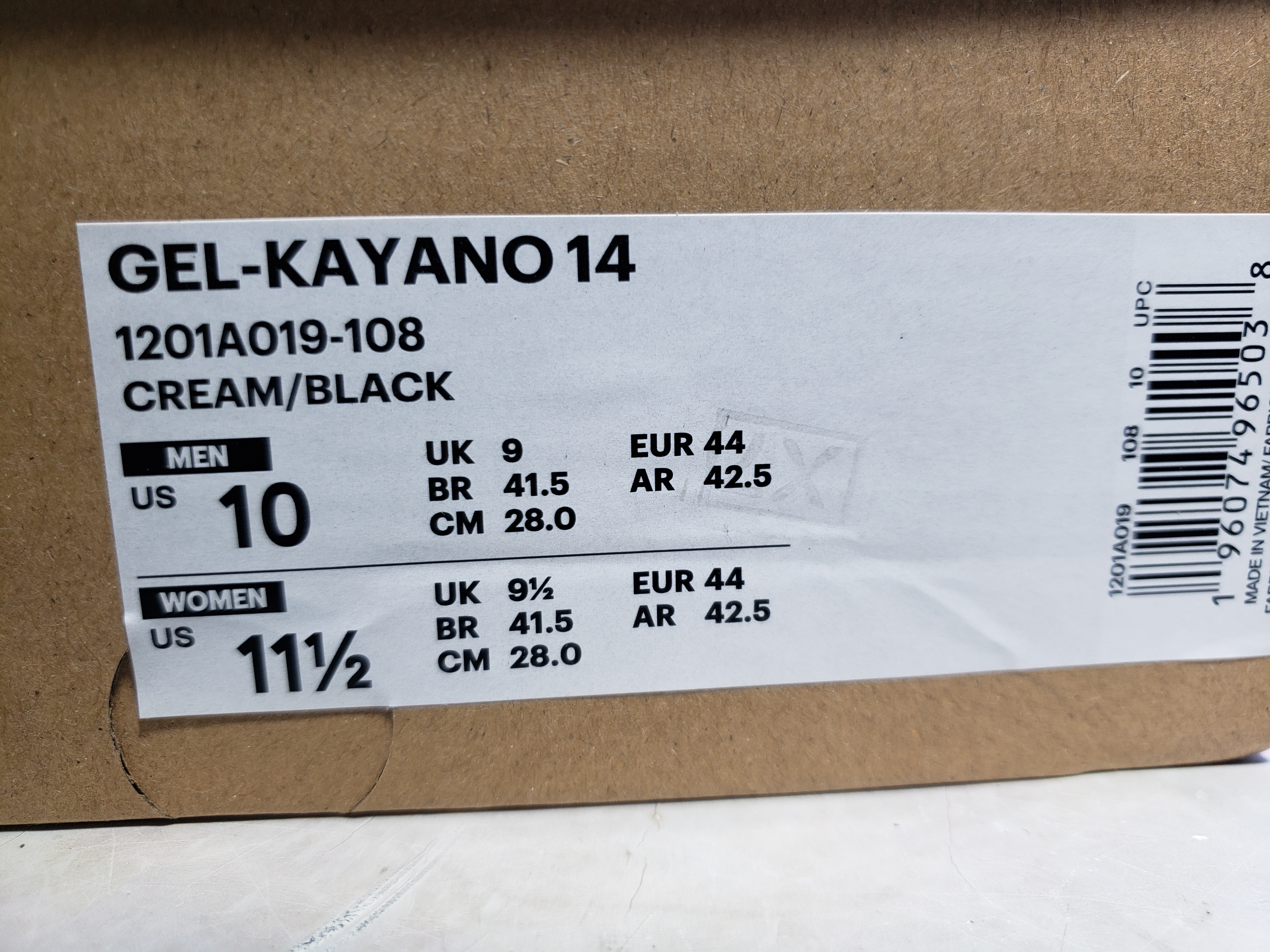 Special Sale Asics Gel Kayano 14 Silver Cream 1201A019-108