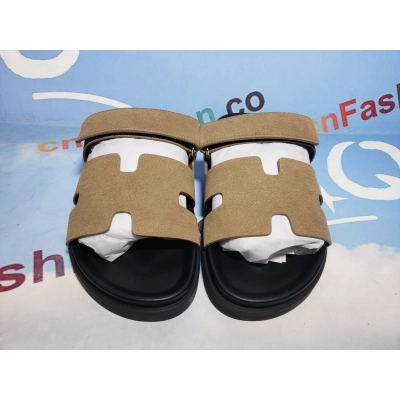 HERMES Khaki Suede 02