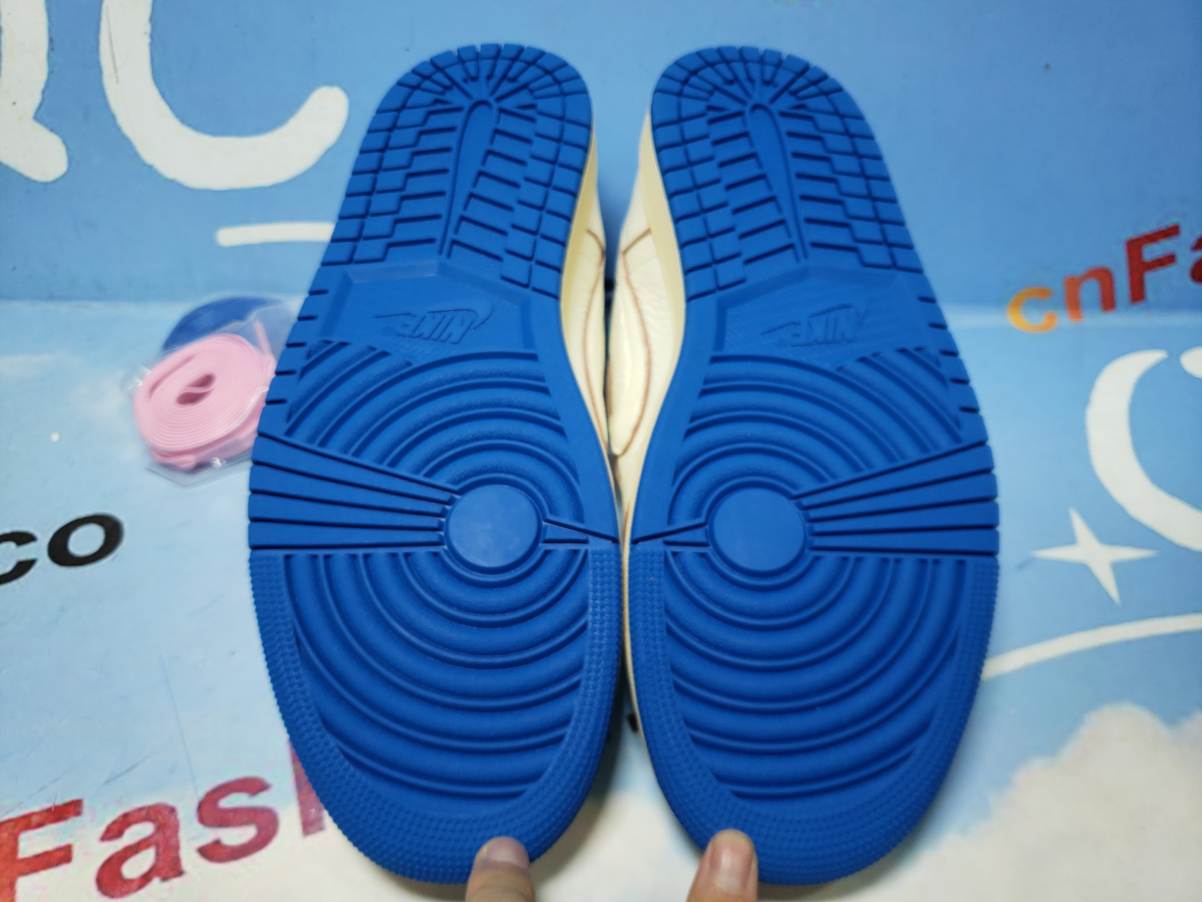 PKGoden Air Jordan 1 Retro Low OG SP Fragment x Travis Scott Sail Military Blue DM7866-104