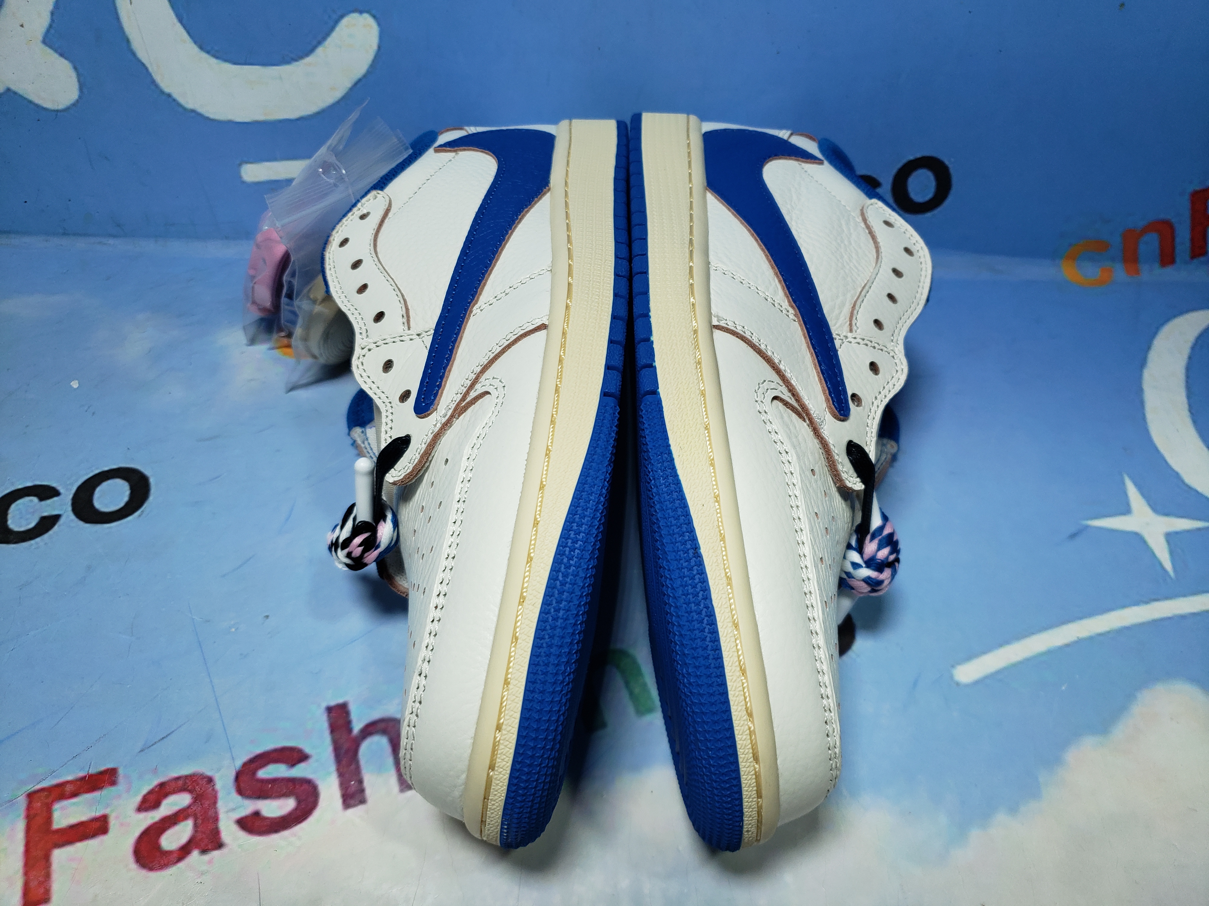 PKGoden Air Jordan 1 Retro Low OG SP Fragment x Travis Scott Sail Military Blue DM7866-104