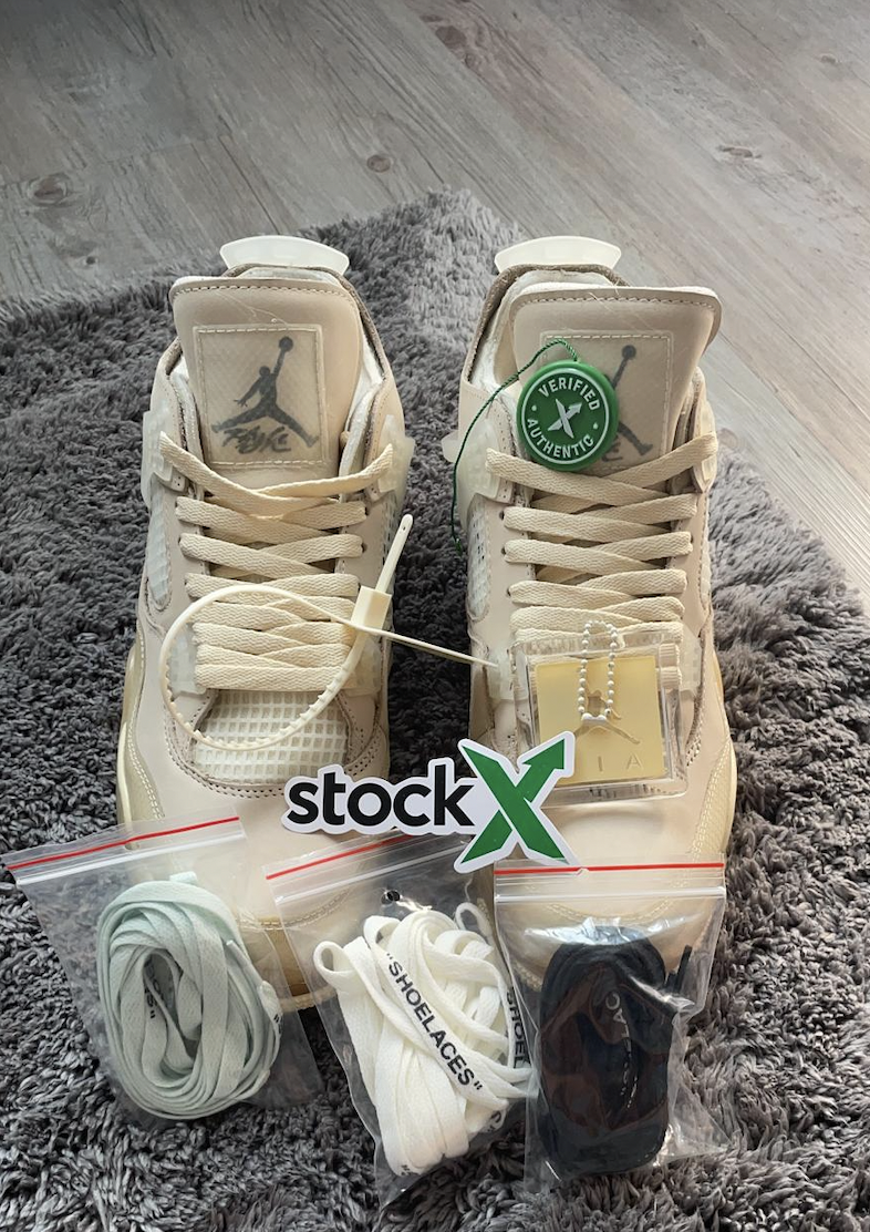 PKGoden Jordan 4 Retro Off-White Sail,CV9388-100 review Kevin 01