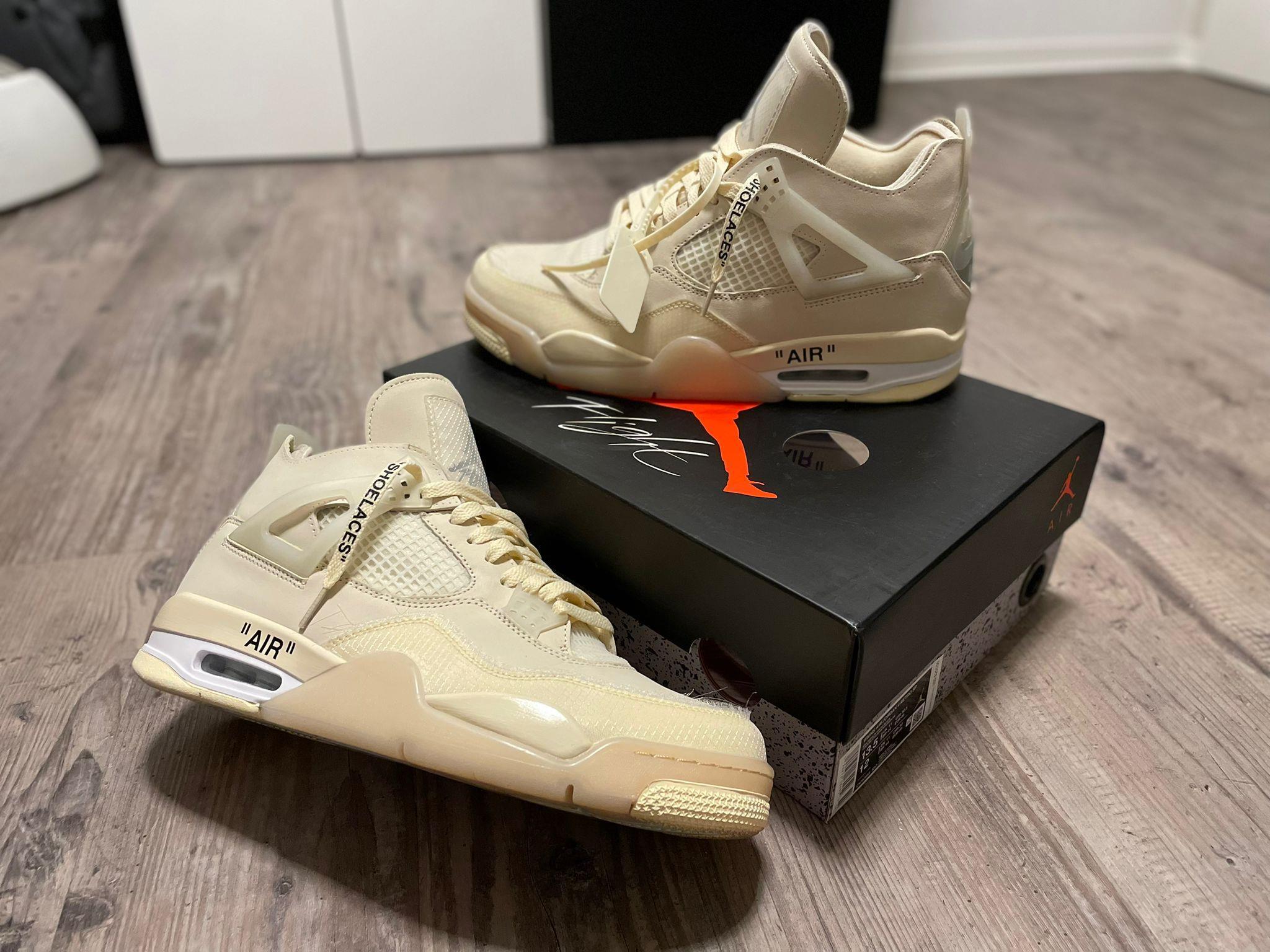 PKGoden Jordan 4 Retro Off-White Sail,CV9388-100 review ALVAZE