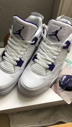 PKGoden Air Jordan 4 Retro Metallic Purple review merti