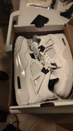 PKGoden Air Jordan 4 Retro Metallic Purple review KALE