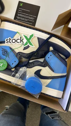PKGoden Jordan 1 Retro High Obsidian UNC,555088-140 review MUSE