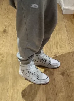 OG Jordan 1 Mid Iridescent Reflective White (W) review Andre