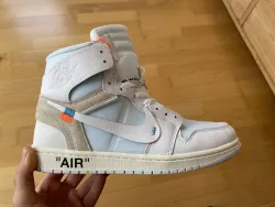 PKGoden Jordan 1 Retro High Off-White White,AQ0818-100 review Pitcher 01