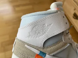 PKGoden Jordan 1 Retro High Off-White White,AQ0818-100 review Pitcher 02