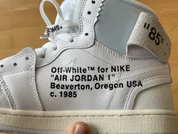 PKGoden Jordan 1 Retro High Off-White White,AQ0818-100 review Pitcher 06