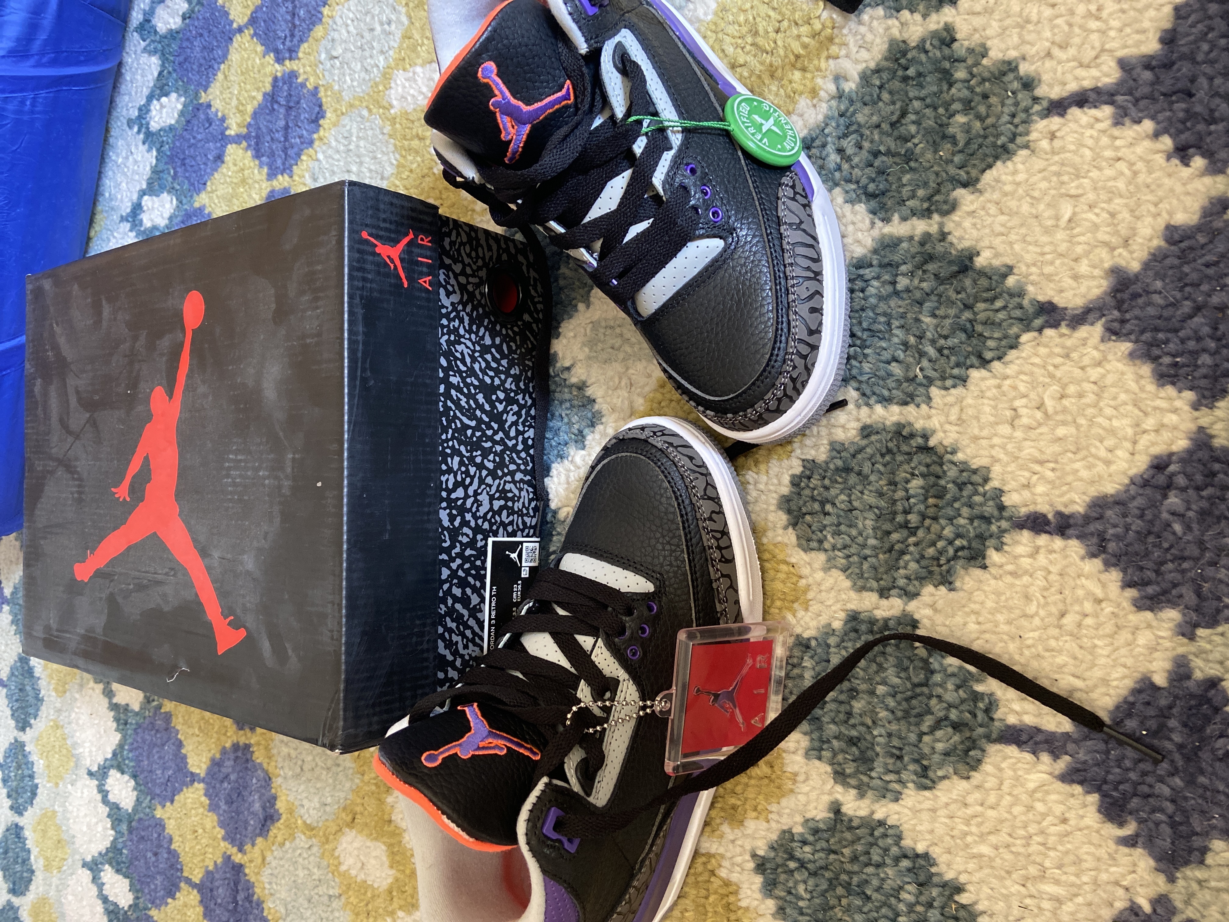 OG Jordan 3 Retro Black Court Purple，CT8532-050  review 0