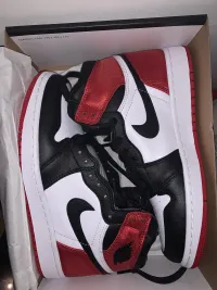 PKGoden Air Jordan 1 Retro High Satin Black Toe (W) review 0