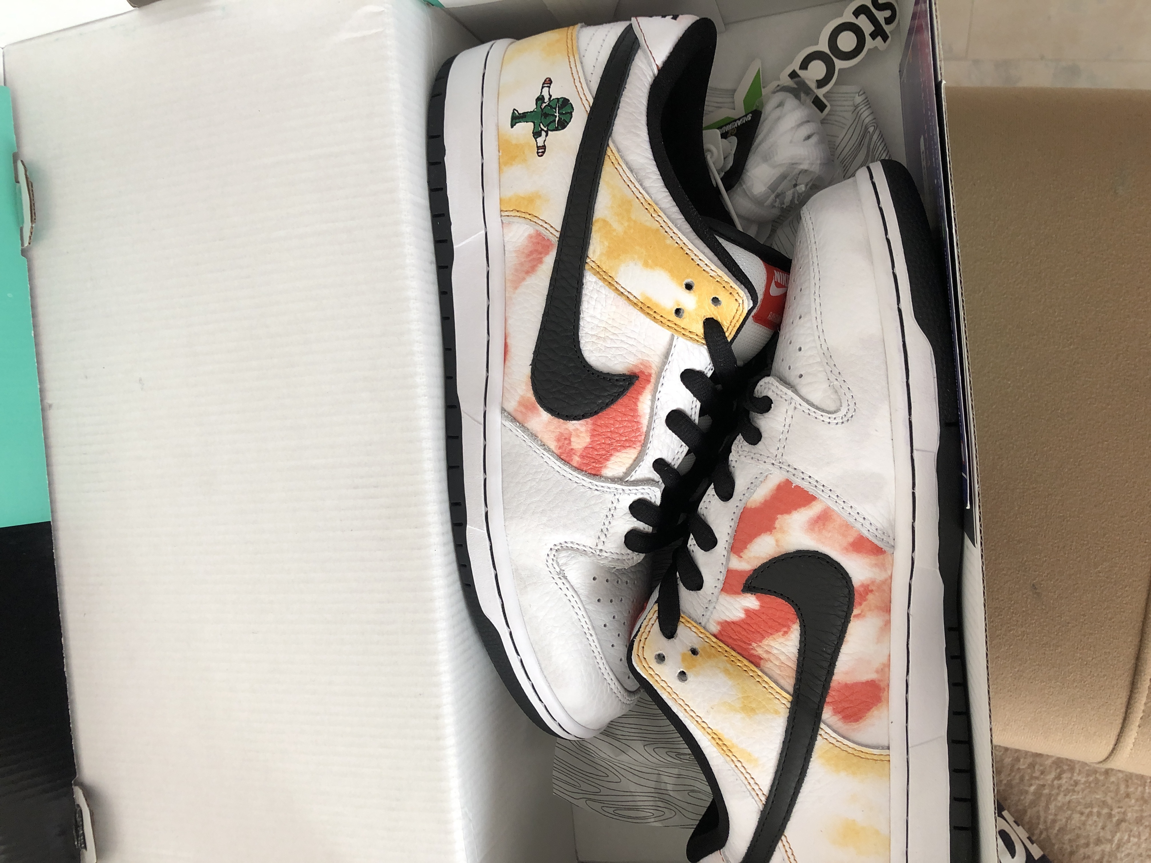 PKGoden SB Dunk Low Raygun Tie-Dye White review 0