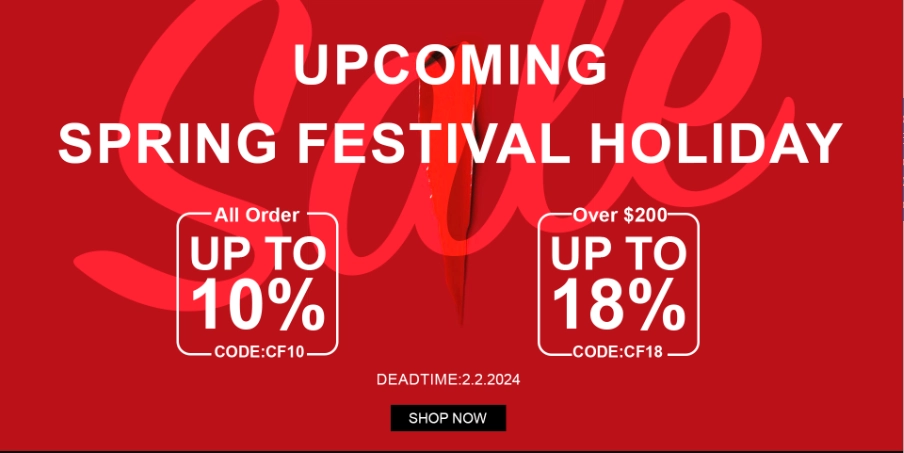 In the last week, the holiday is coming soon, the maximum discount is 18%