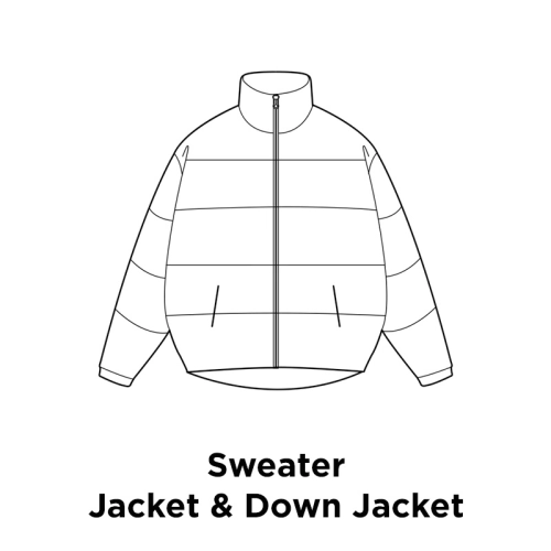 Selection of Sweater & Jacket & Down Jacket brands