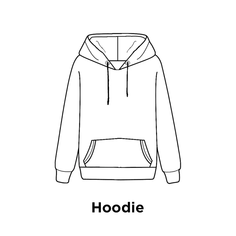 Selection of hoodies brands