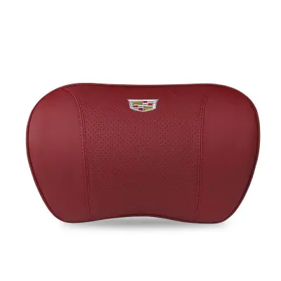 Applicable To Cadillac Car Neck Pillow Waist Cushion Red 02